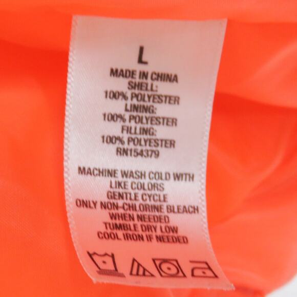 Aeropostale Women's Peach Pink Puffer Vest Large Sleeveless Jacket Large - Picture 5 of 5